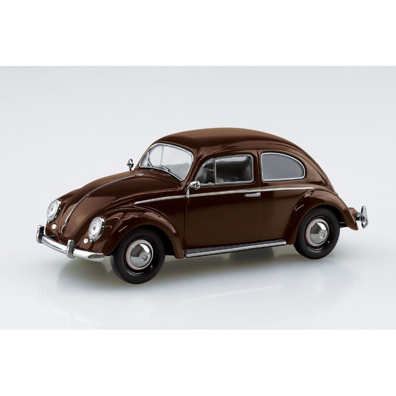 Aoshima 1/32 RakuPla Snap Kit No. 20-TB Volkswagen Beetle (Texas Brown) Plastic Model