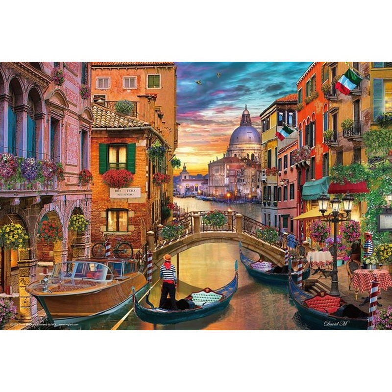 Beverly 500S-002 Jigsaw Puzzle David McLean Venice at Dusk (500 S-Pieces)