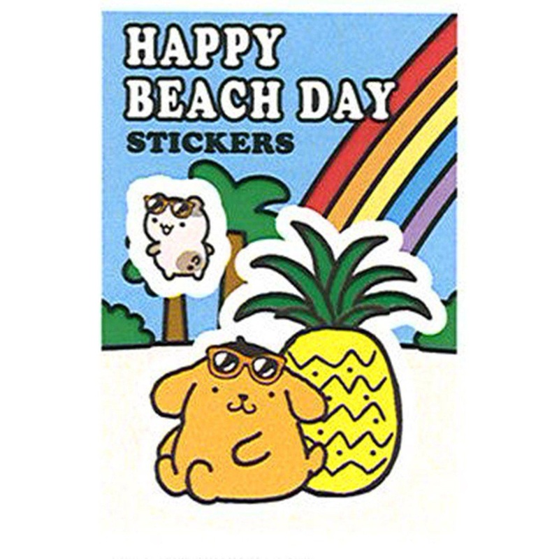 Sanrio Happy Beach Day Sticker Pom Pom Purin