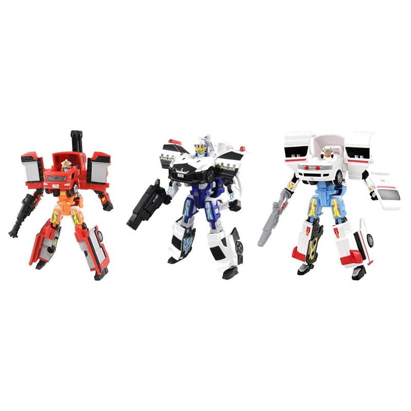 Takara Tomy Tomica Job Braver TJBDX Let’s Start Job Braver! Police Firefighting Emergency DX Set