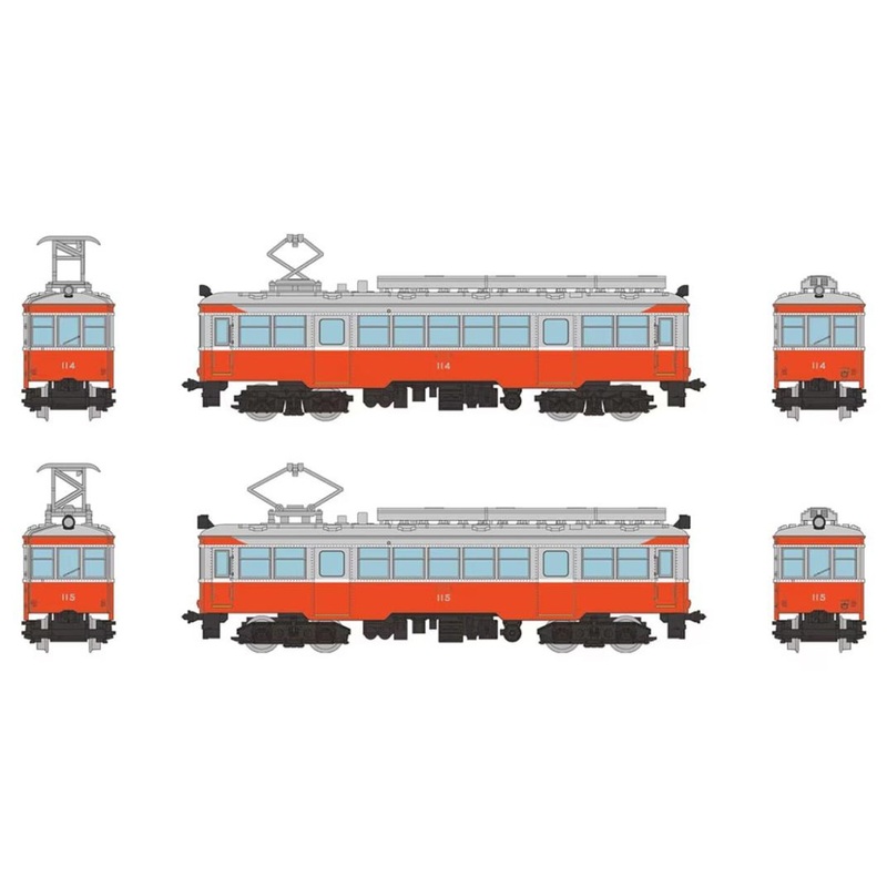 Tomytec Hakone Tozan Train Type MOHA 3 (114 + 115) 2 Cars Set (N scale)