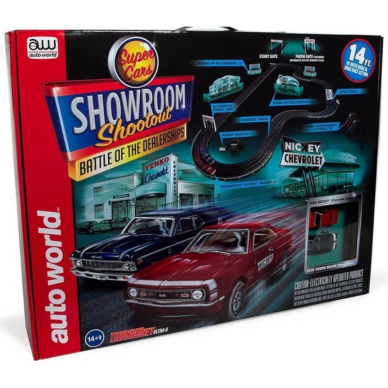 14′ Showroom Shootout – Battle of the Dealerships Slot Race