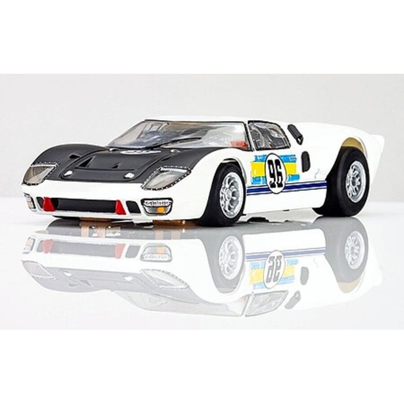 1966 Daytona Ford GT40 MK II #96 Slot Car (White/Black)