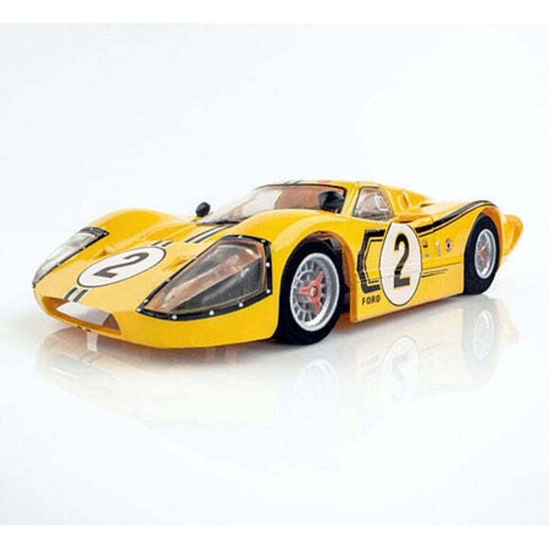 1967 Lemans Ford GT40 MK IV #2 Slot Car (Yellow)