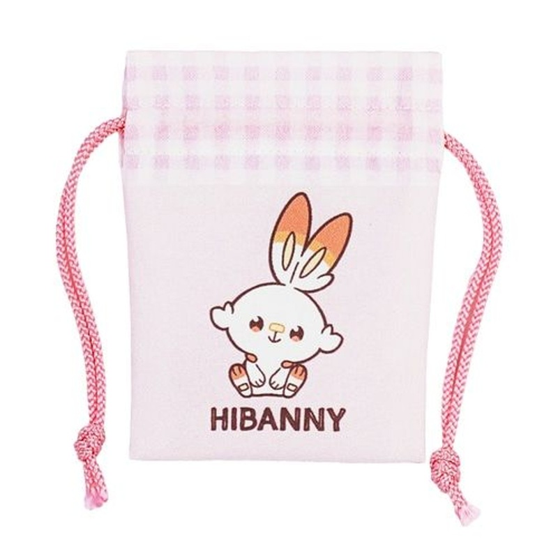 Pokemon Center Original PokePeace Mini Drawstring Pouch – Scorbunny
