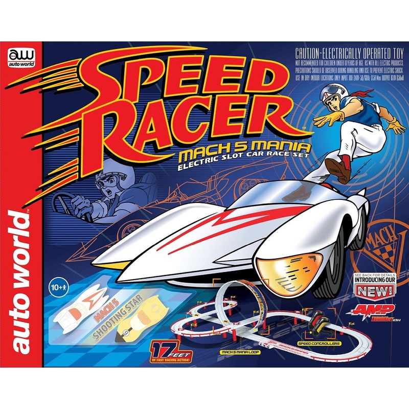 19′ Speed Racer Mach 5 Mania Slot Race Set
