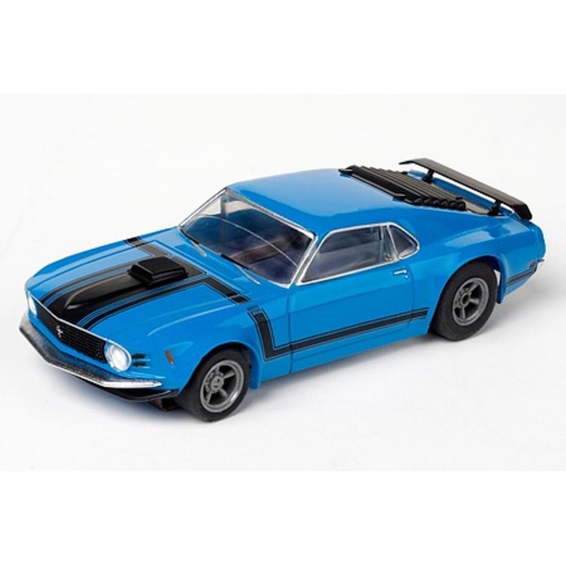 Mustang Boss 302 Slot Car (Blue)
