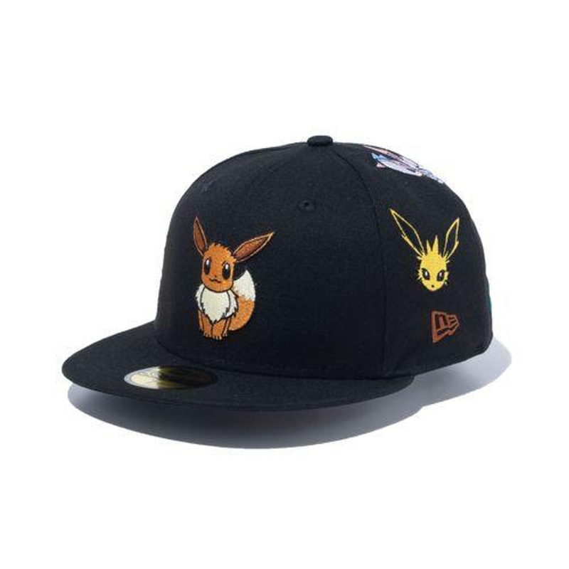 Pokemon Center Original NEW ERA 59FIFTY Eevee BLK (7 3/8)