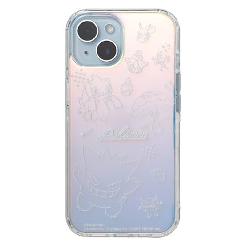 Pokemon Center Original Smartphone Case for iPhone 13/14/15 HIGHER Hybrid Case (Line Art)