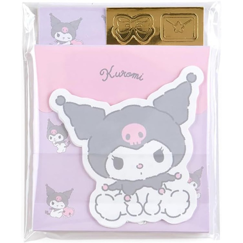 Sanrio Mini Letter Set Kuromi (Plushie Design Stationery)
