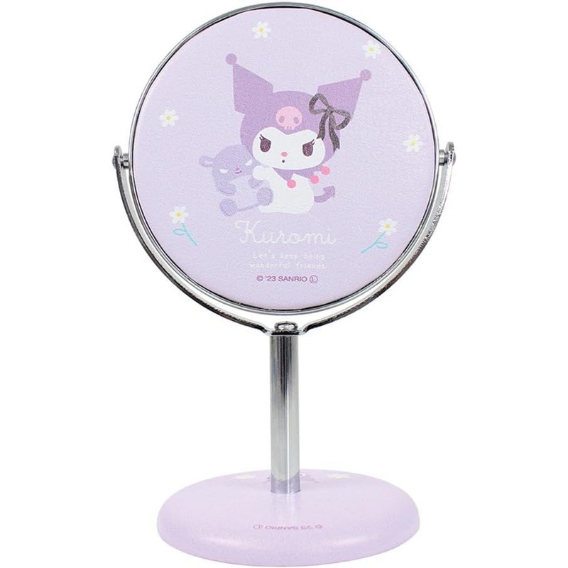 T’s Factory Sanrio Stand Round Mini Mirror Kuromi