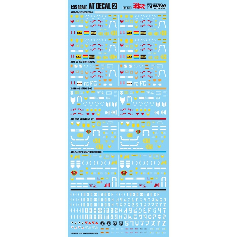 Wave Armored Trooper Votoms AT Decals (2)