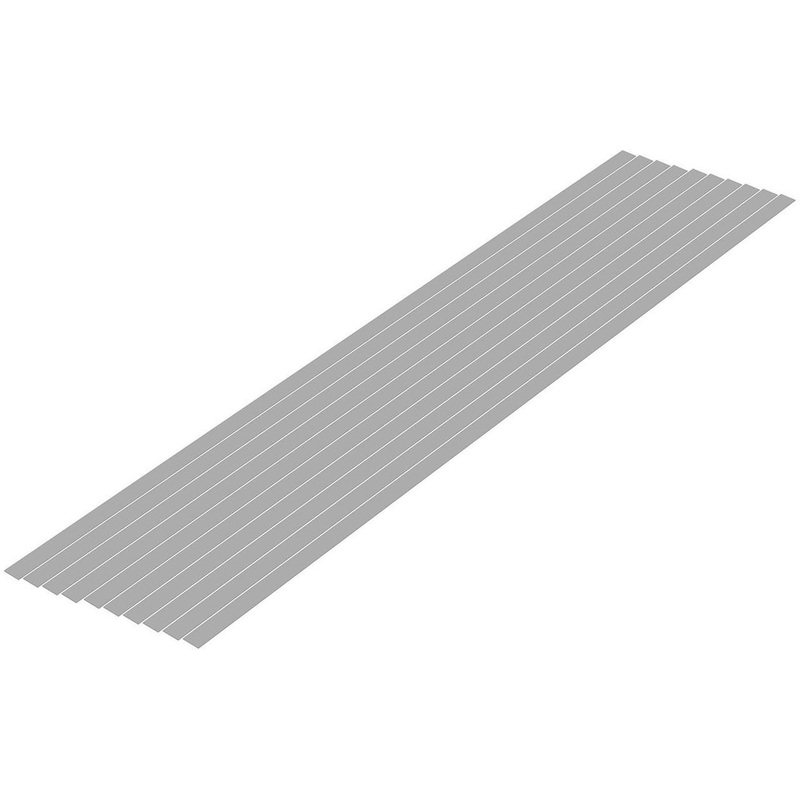 Wave Pla=Materials [Gray] Thin Board 0.3 x 5.0 mm 10pcs