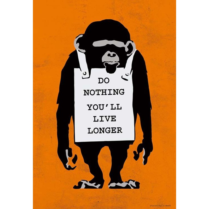 Beverly 300-032 Jigsaw Puzzle Do Nothing You’ll Live Longer (BANKSY’S GRAFFITI) (300 Pieces)