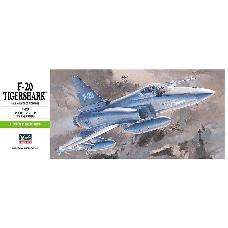Hasegawa 1/72 F-20 Tiger Shark (U.S. Air Force Fighter) Plastic Model