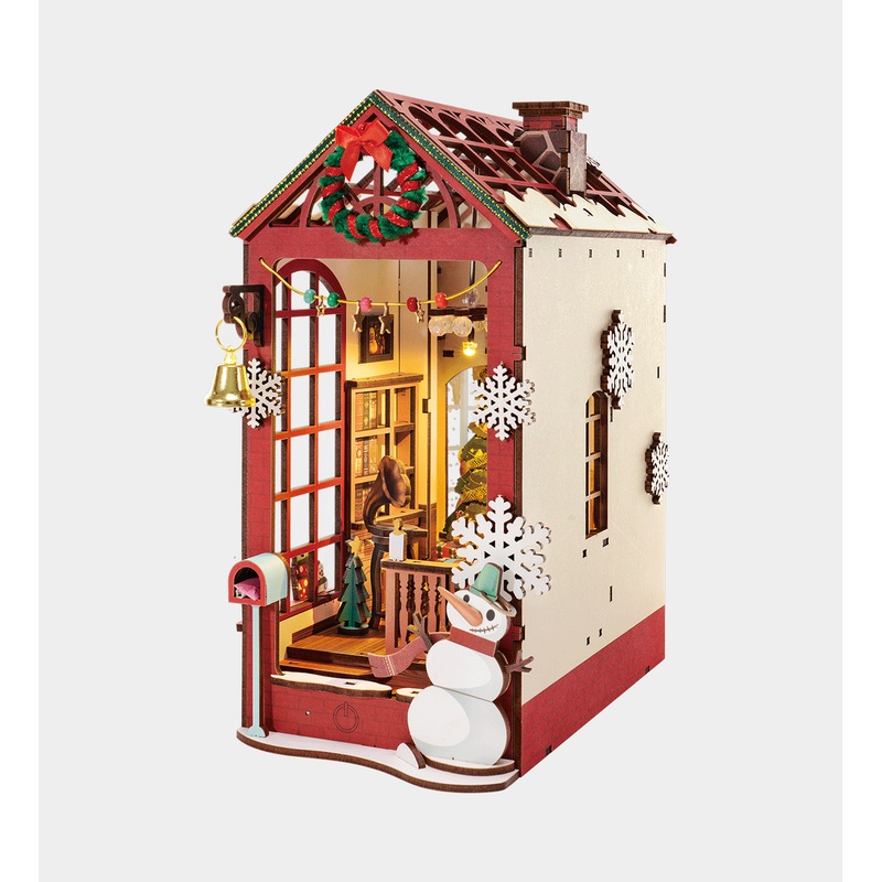 ROBOTIME DIY Miniature Kit Christmas Indoor Scene (206 Pieces)