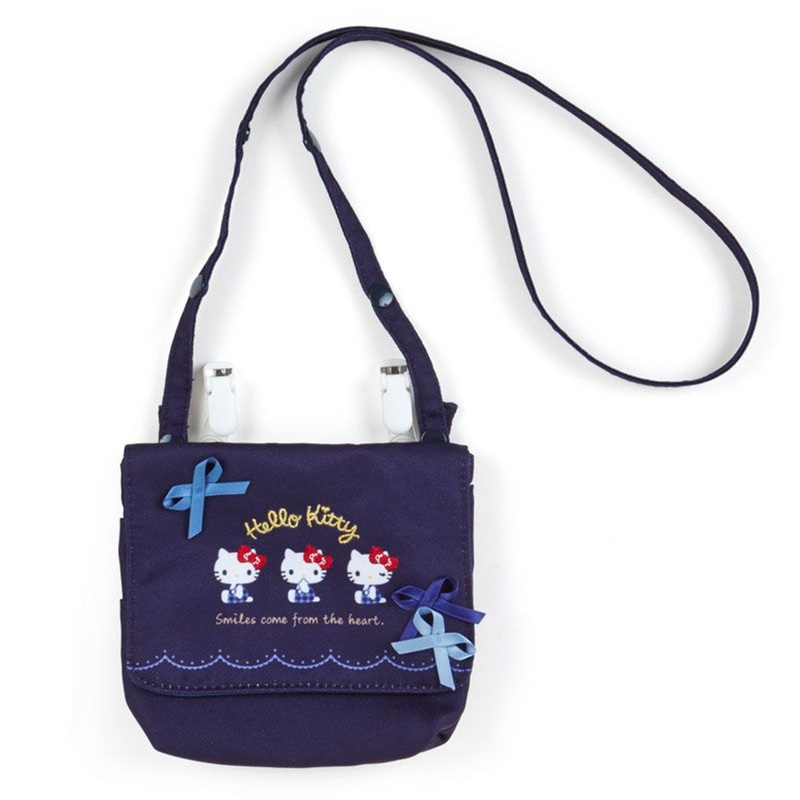 Sanrio Shoulder Pocket Pouch Hello Kitty Navy