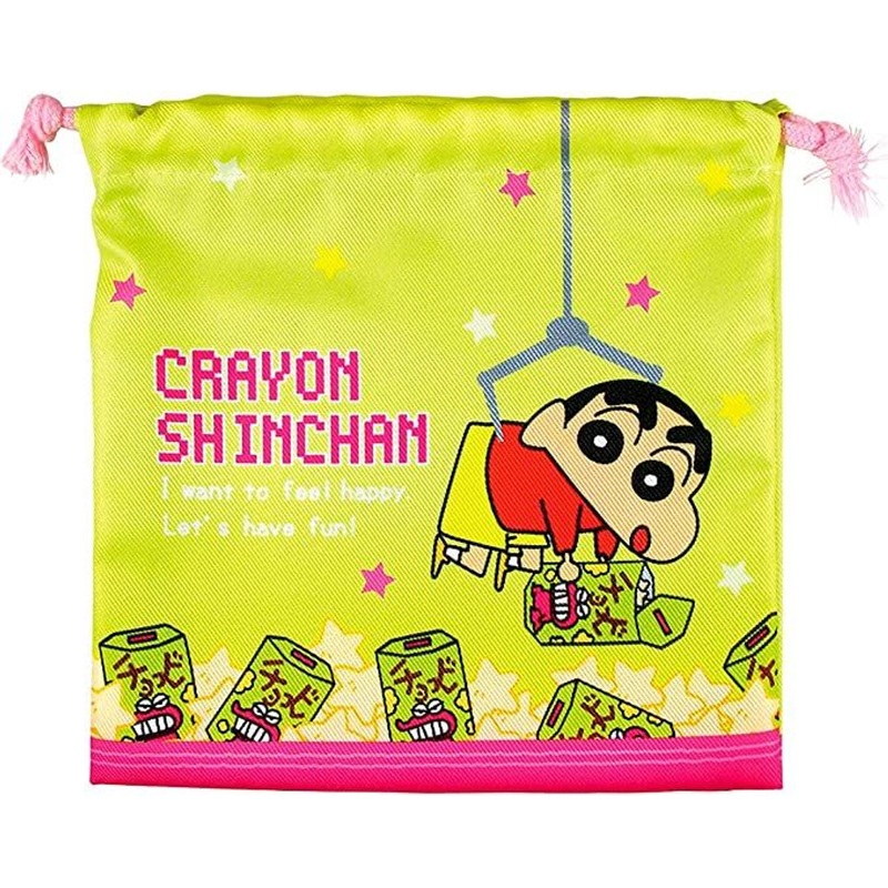 T’s Factory Crayon Shin-chan Flat Drawstring Bag Chocobi
