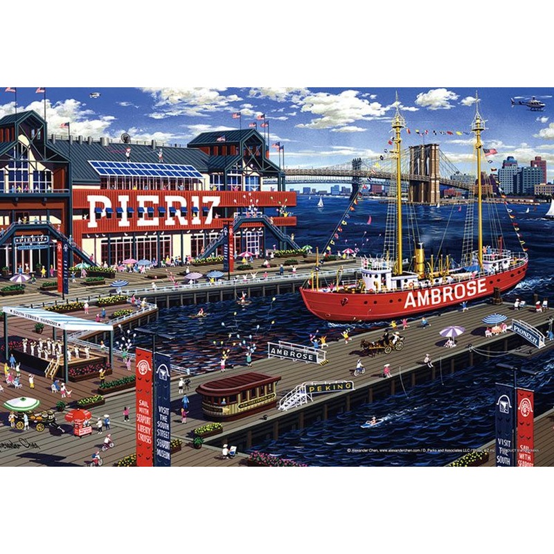 Yanoman 13-14 Jigsaw Puzzle Alexander Chen South Street Seaport (1000 S-Pieces)