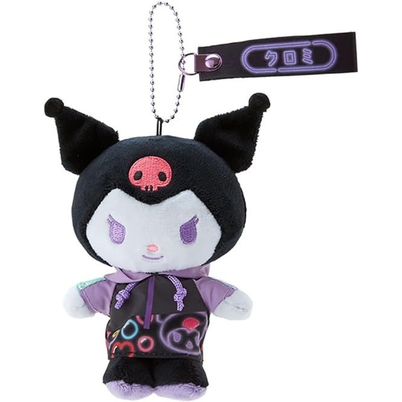 Sanrio Mascot Holder Kuromi (Sanrio Vivid Neon)