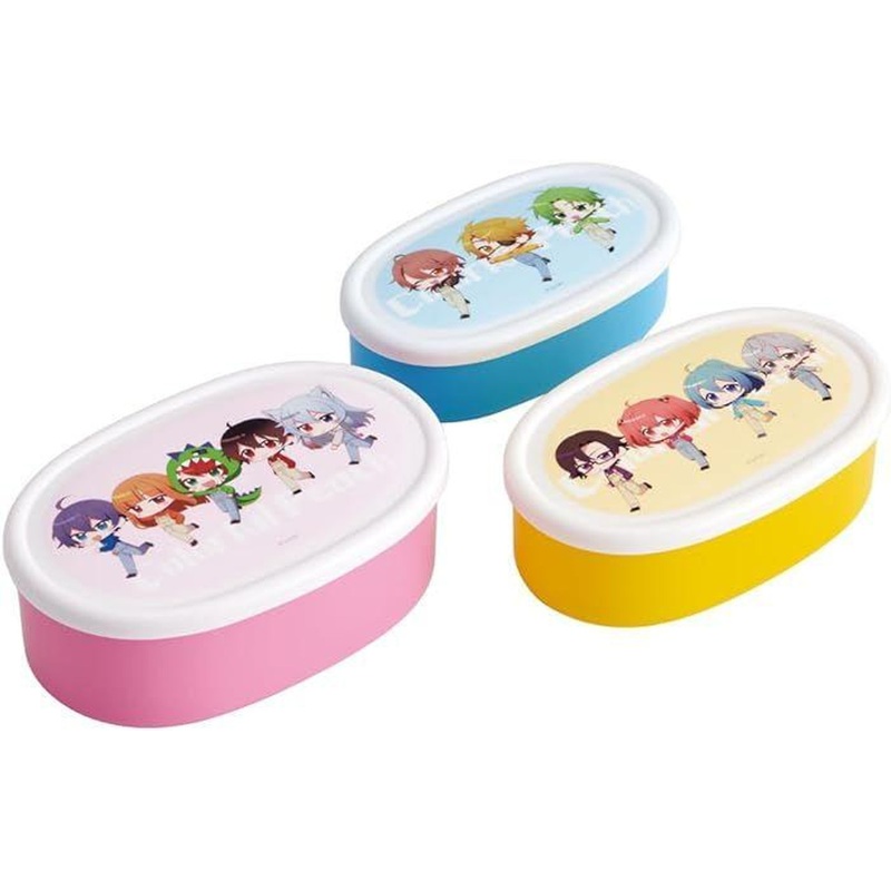 Skater Colorful Peach Seal Container Set of 3