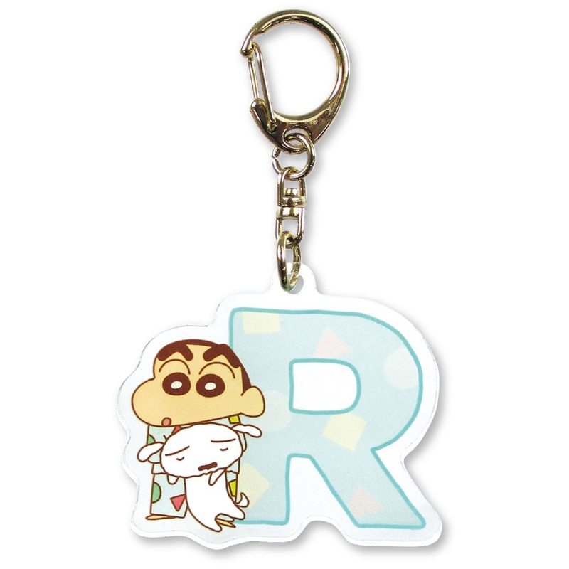 T’s Factory Initial Acrylic Key Chain Crayon Shin-chan Pajama R