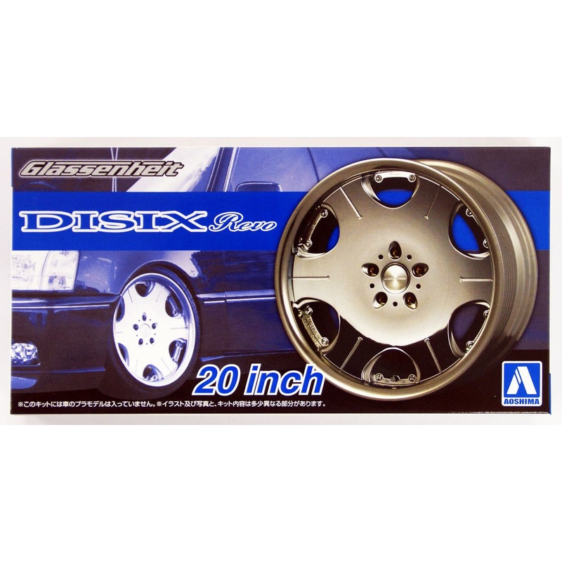 Aoshima Tuned Parts 1/24 Glassenheit Disix Revo 20inch Tire & Wheel Set