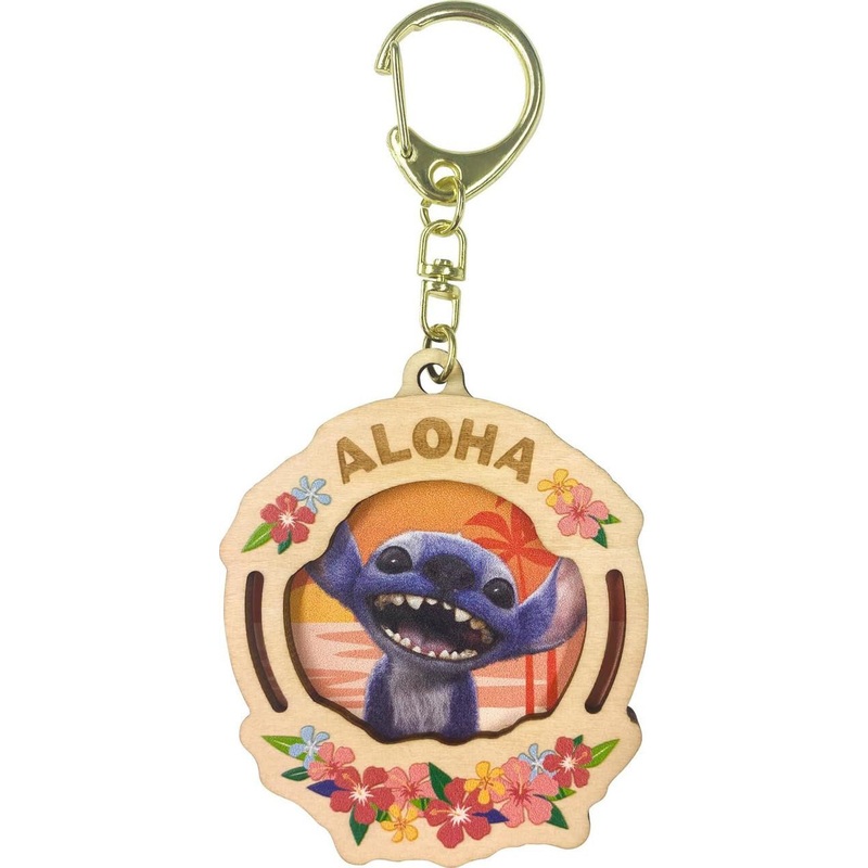 Disney Stitch Wooden Keychain (Lilo And Stitch)