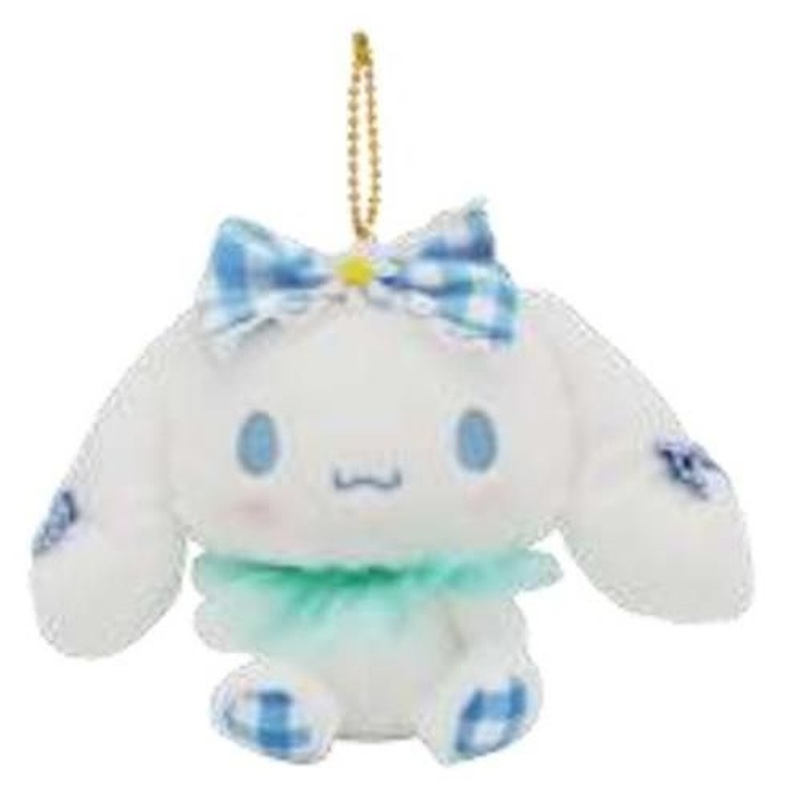 Nakajima Sanrio Characters Checkered Plush Mascot Cinnamoroll