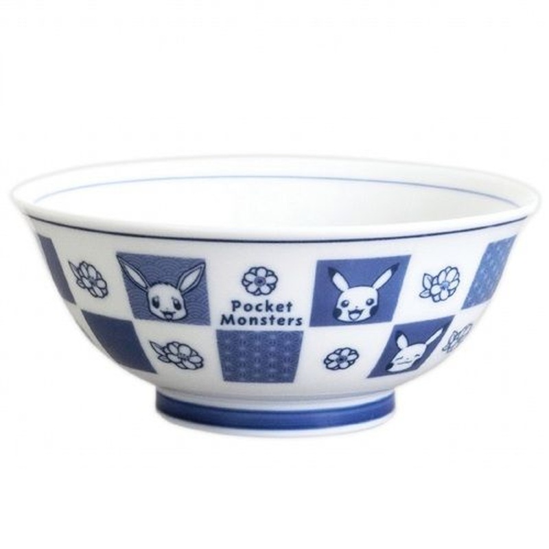 Pokemon Center Chiyogami Designed Ramen Bowl Pikachu/Eevee