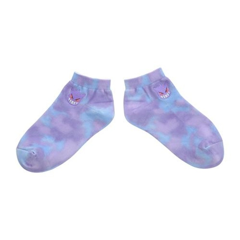 Pokemon Center Original Ankle Socks Tie-Dye Pattern Gengar (19-21cm)