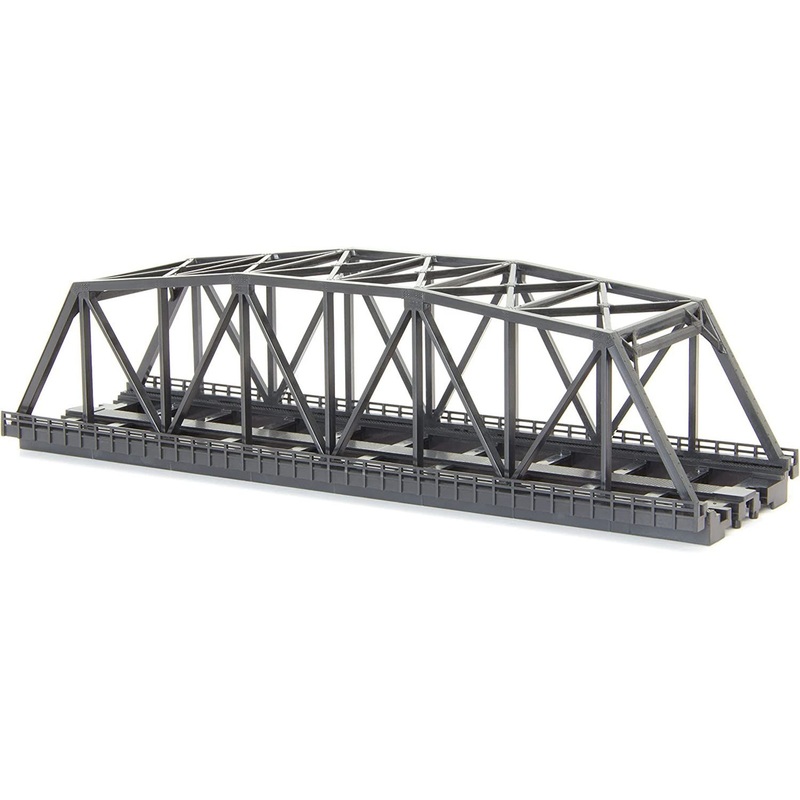 Rokuhan R094 220mm Iron Bridge Double (Black) (1pc.) (Z Scale)