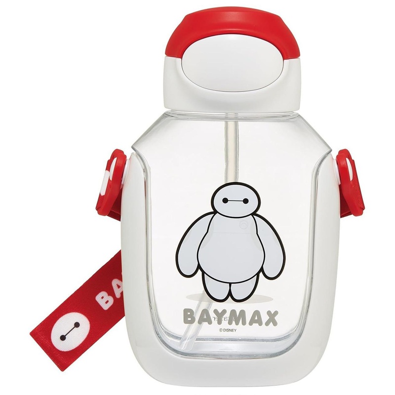 Skater Baymax Plush Straw Bottle 530ml