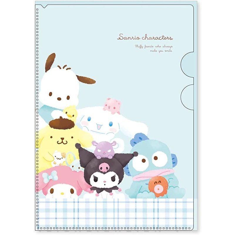 T’s Factory Sanrio Clear Holder with Pocket Sanrio Characters