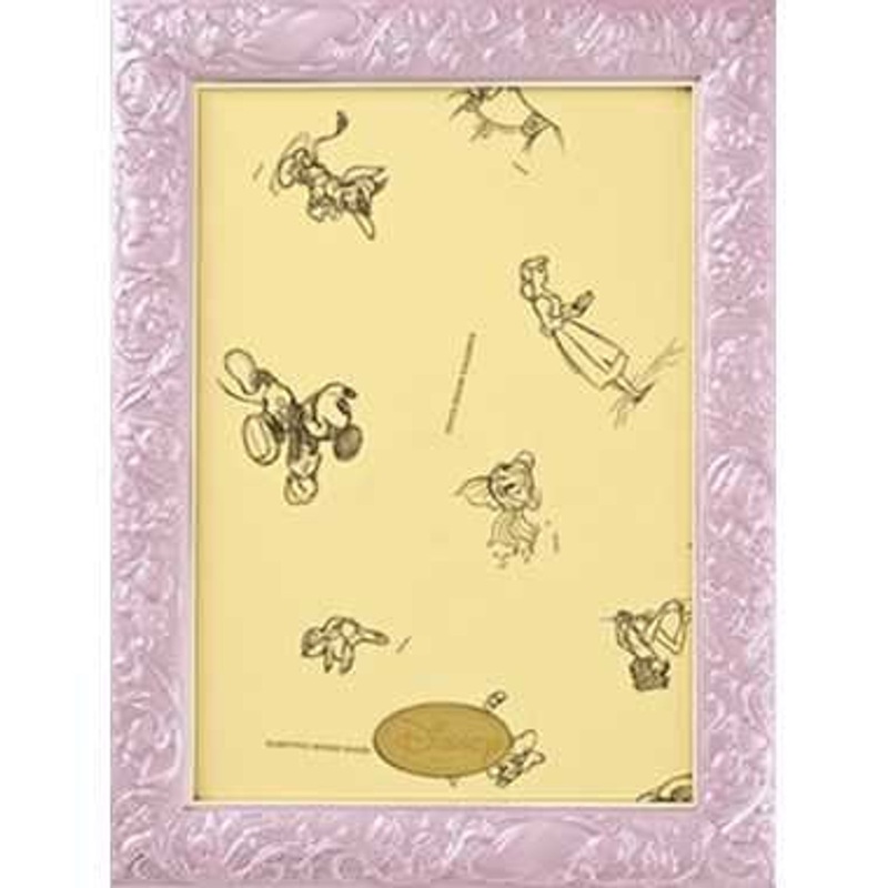 Tenyo Disney Art Figure Jigsaw Puzzle Frame 108P Pearl Pink