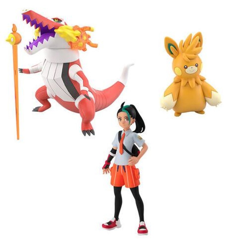Pokemon Center Original Pokemon Scale World Paldea Region Nemona & Skeledirge & Pawmot