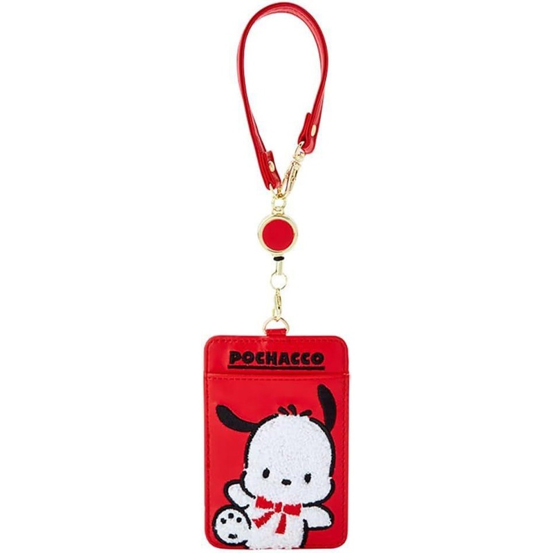 Sanrio Pass Case Pochacco (35th Anniversary Red Ribbon)