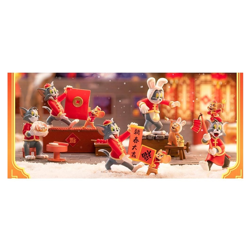 52Toys Blind Box Tom And Jerry Happy New Year 4-Piece Box