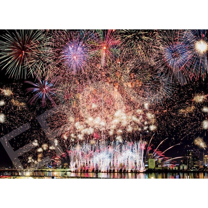 Epoch 79-489s Jigsaw Puzzle Naniwa Yodogawa Fireworks Festival (500 Pieces)