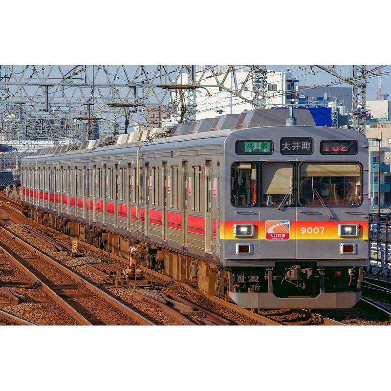 Greenmax 31607 Tokyu Railways Series 9000 (Oimachi Line/9007 Configuration/w/Yellow Tape) 5 Cars Set (N scale)