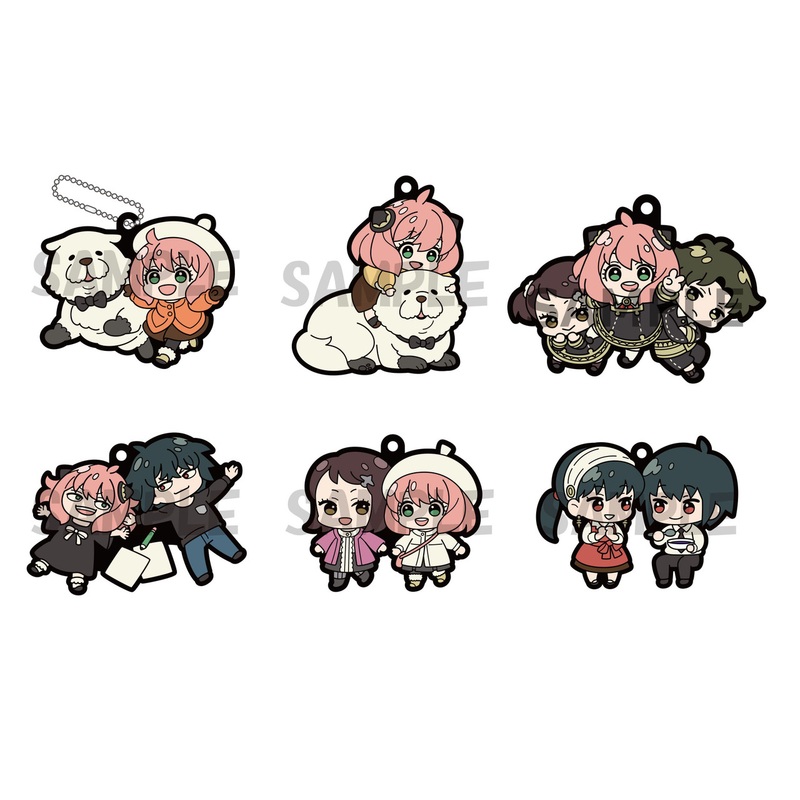 Megahouse Rubber Mascot Buddy Colle Spy x Family Vol.2 6pcs Box