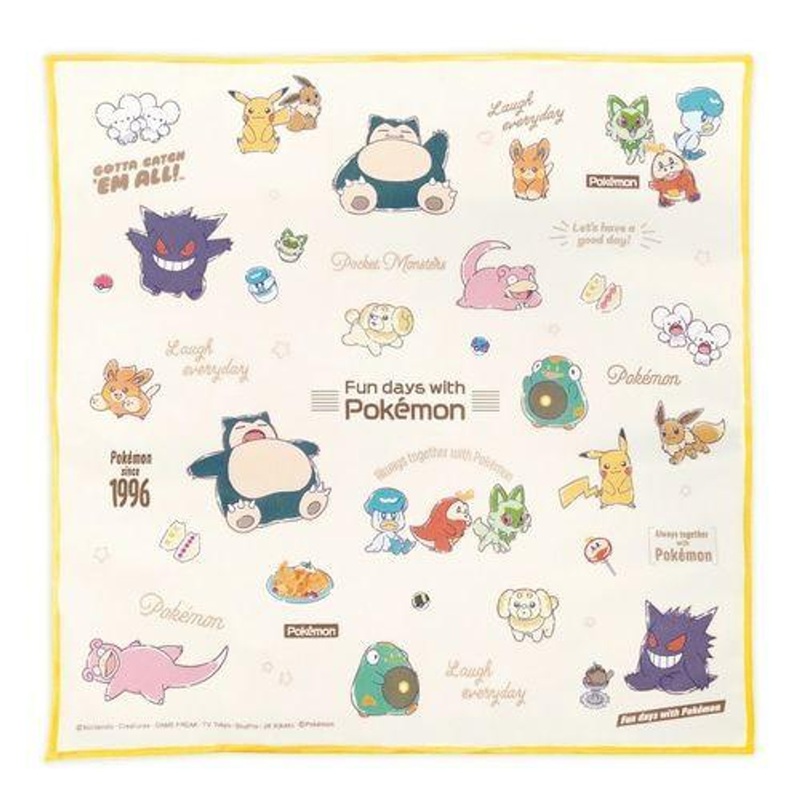 Pokemon Center Original Pokemon Center Lunch Cloth / Cafe Logo Alignment