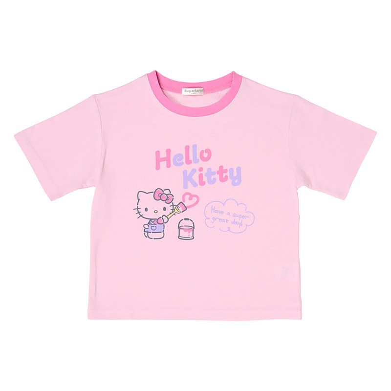 Sanrio Other Kids Short-Sleeve T-Shirt Hello Kitty Pink 140cm