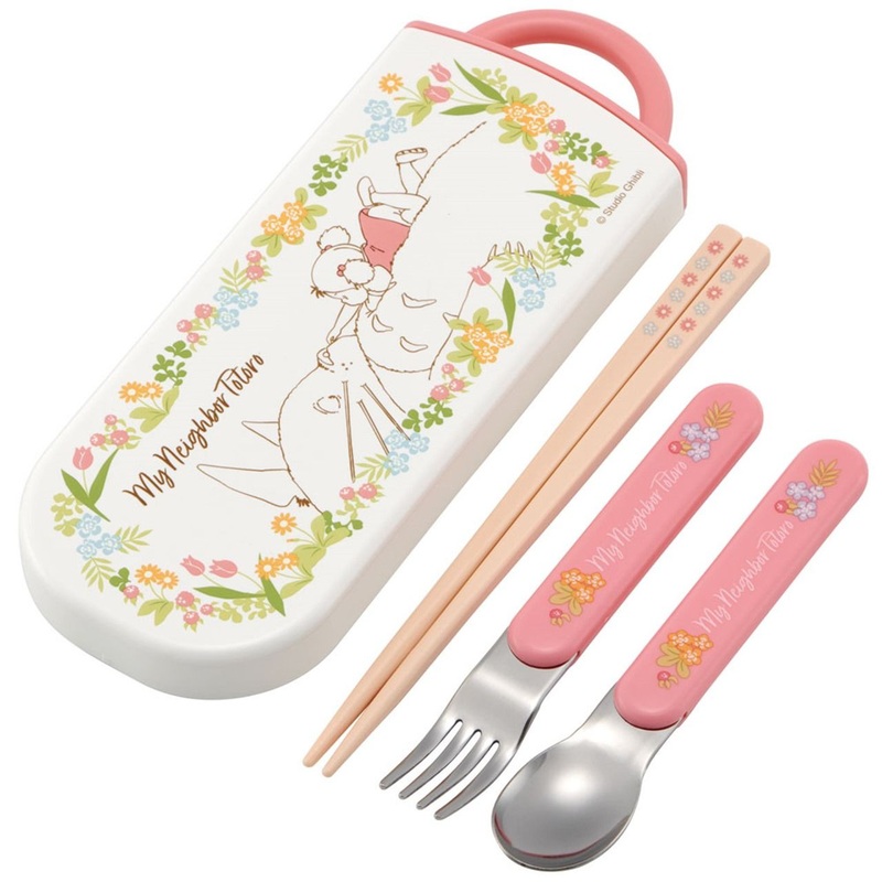Skater Studio Ghibli Lunch Trio Set (Fork, Spoon, Chopsticks) My Neighbor Totoro Mei