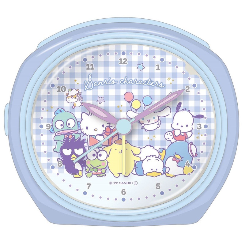 T’s Factory Sanrio Continuous Second Hand Bell Alarm Clock Blue