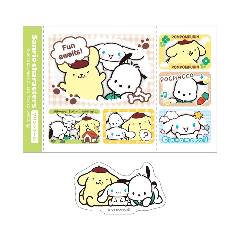 T’s Factory Sanrio Sticker Photo (Purikura) Style Sticker Set Gathering