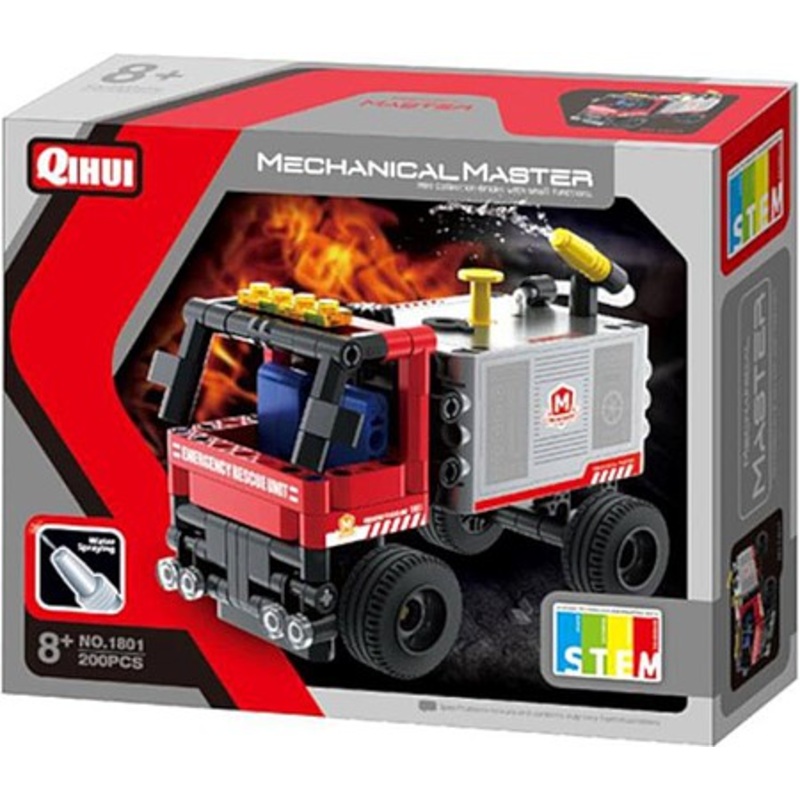 Tech Brick Mini Fire Truck