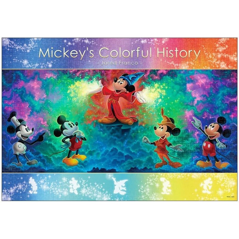 Tenyo Jigsaw Puzzle Disney Mickey’s Colorful History (1000 Pieces)