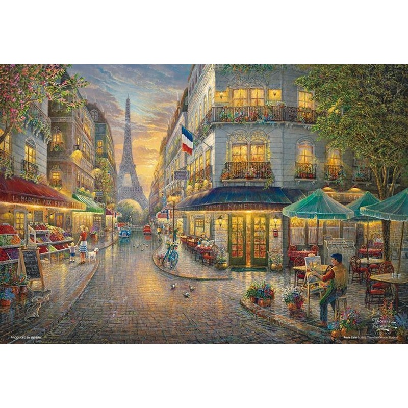 Beverly 500S-010 Jigsaw Puzzle Paris Cafe Thomas Kinkade (500 S-Pieces)
