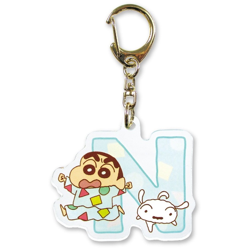 T’s Factory Initial Acrylic Key Chain Crayon Shin-chan Pajama N